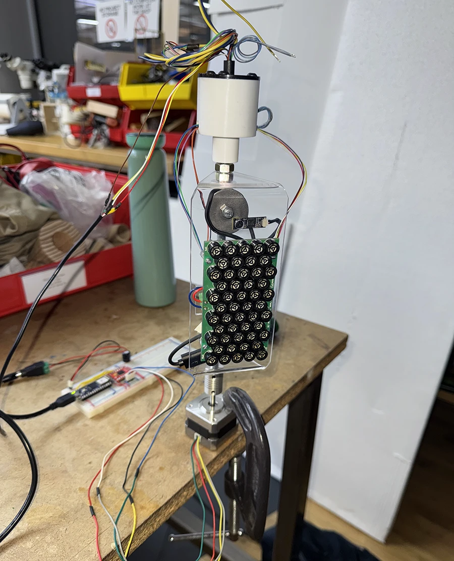 Parametric speaker on a custom mount