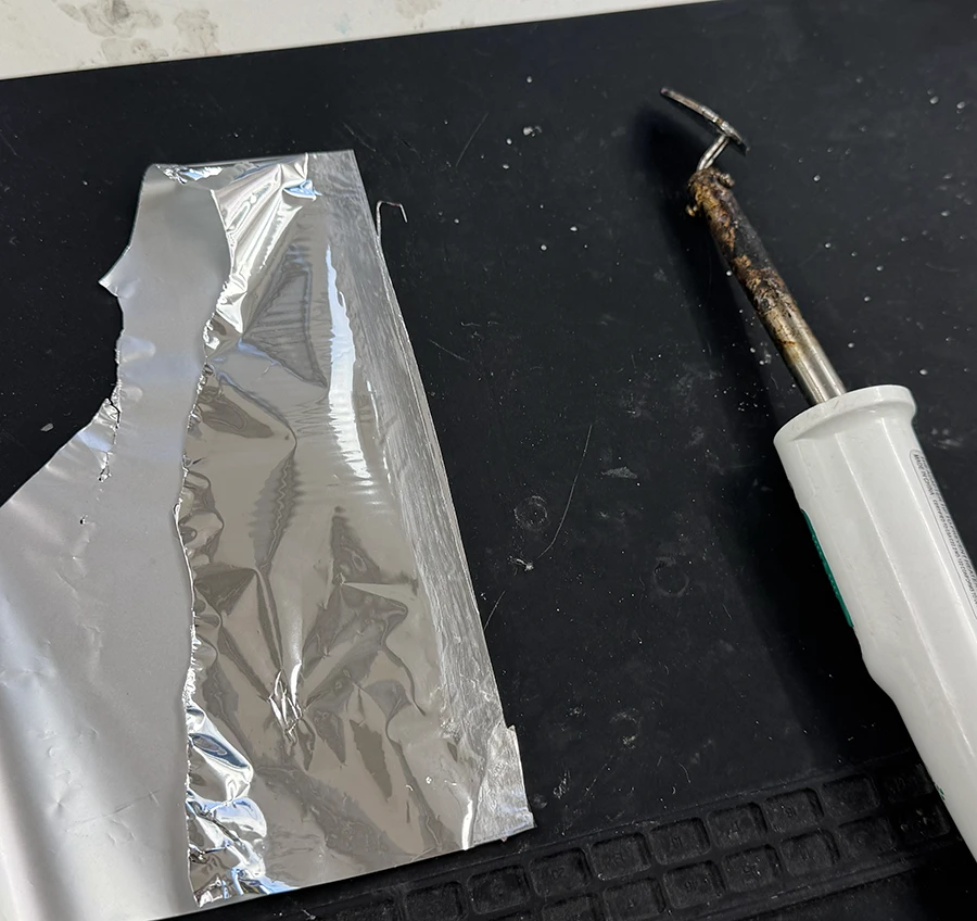 Mylar sealed with a clover mini iron.