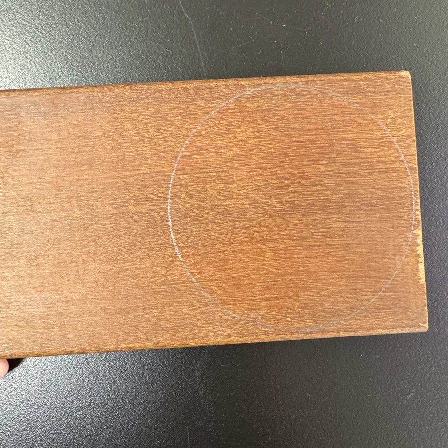 Piece of mahogany.