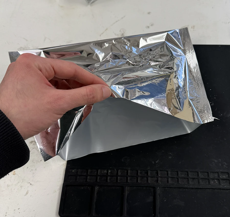 Mylar bag.