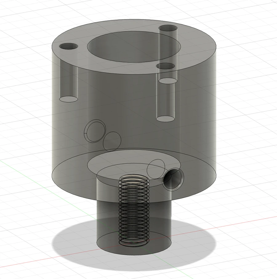 3D model of slip ring mount.